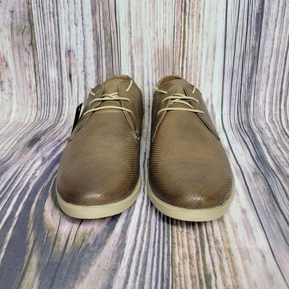 Red Tape Taupe Pin Dot Lace Up Leather Oxfords main image 12